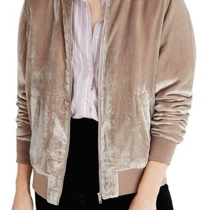 Madewell Velvet Bomber Jacket